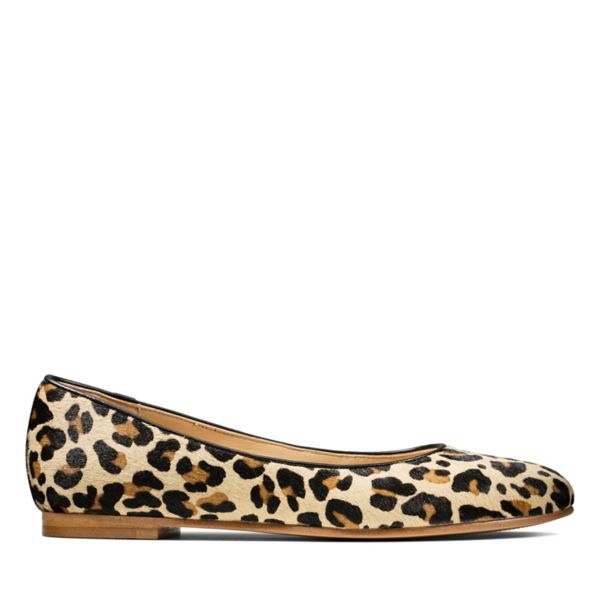 Clarks Womens Grace Piper Flat Shoes Leopard | CA-6913842